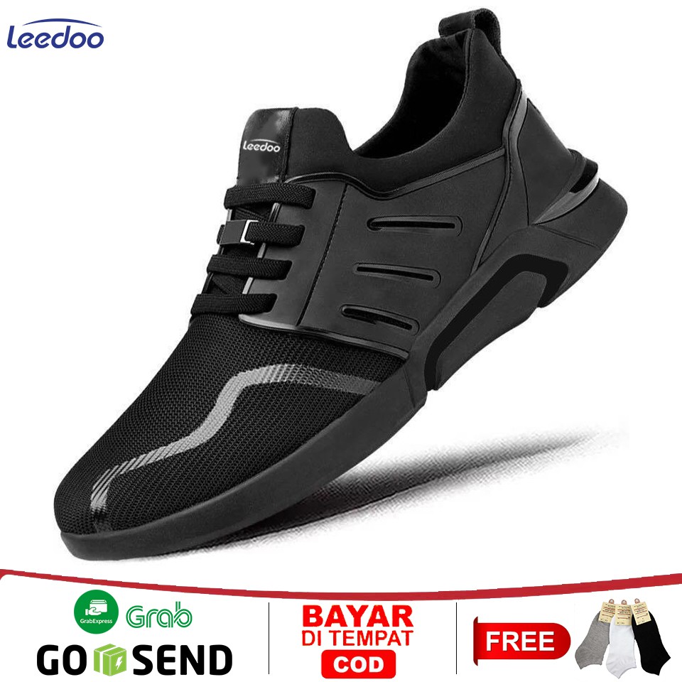 Leedoo Sepatu  Pria  Import  Sneakers Running Fashion Sepatu  