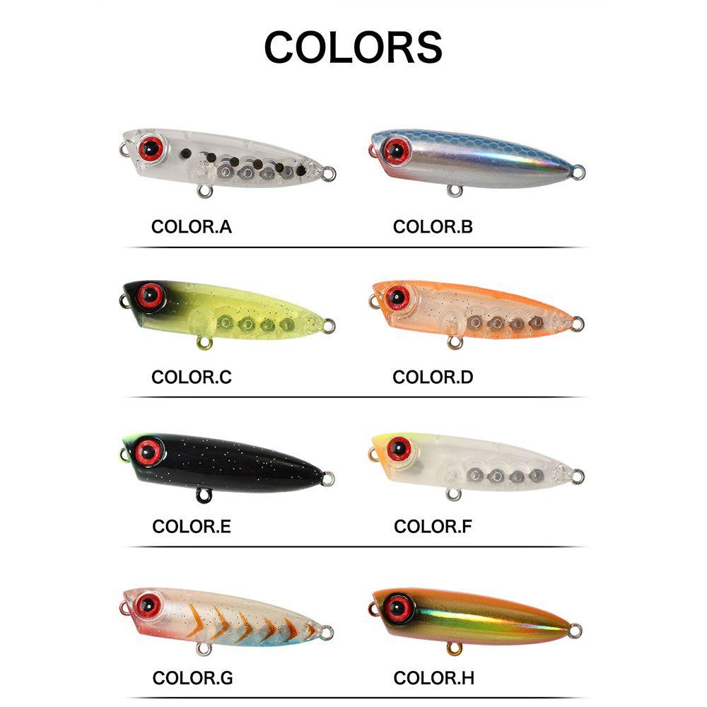 TOP Umpan Pensil Dengan Bola Baja Transparan Crankbaits Umpan Ikan Kecil Yang Bermanfaat