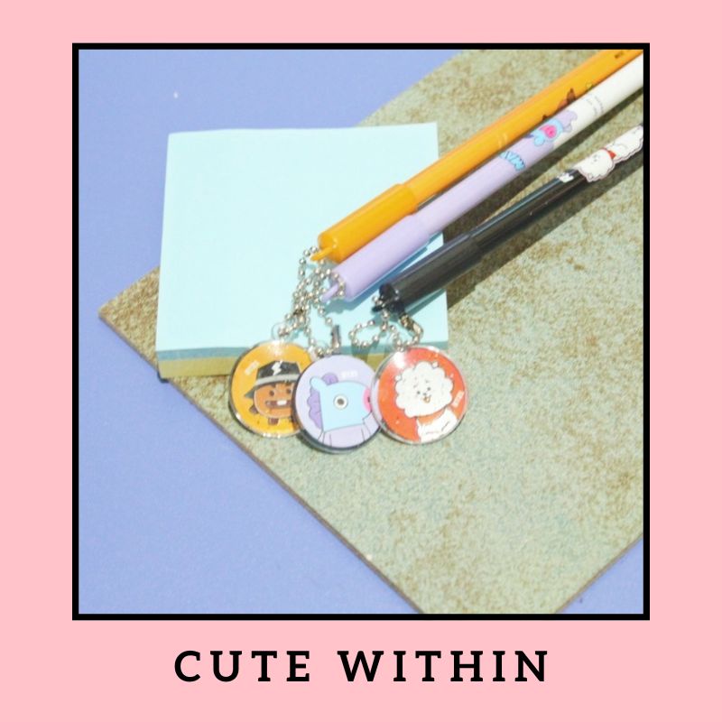 

Pulpen gel gantung pin karakter BT - CHIMMY COOKY TATA RJ MANG KOYA VAN RANDOM - pena lucu pen gel bolpoin bulpen warna warni unik alat tulis hadiah anak sekolah & kantor stationery cute karakter kartun kpop korea