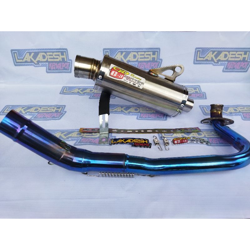 KNALPOT CLD C3 LEHER BLUEMOON (INLET 38/50) BEAT MIO VARIO AEROX SCOOPY NMAX PCX ADV LEXI GENIO DLL