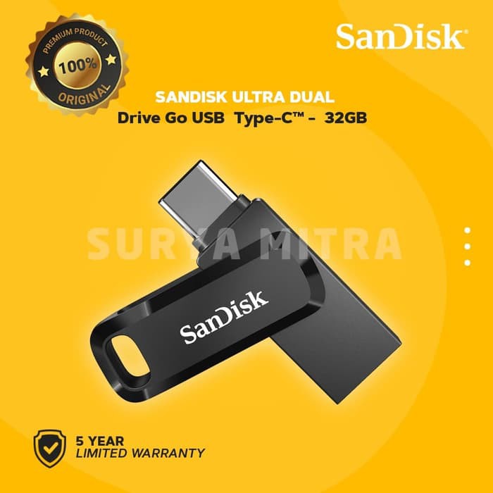 FlashDisk OTG Sandisk Dual Drive GO 32GB TypeC 3.1 SDDDC3