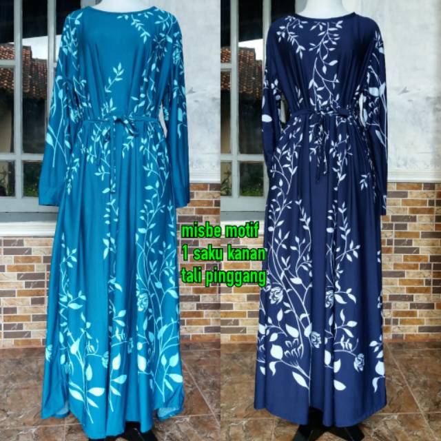 GAMIS MISBEE TERBARU / GAMIS MISBE SAKU KANTONG / GAMIS MOTIF TALI PINGGANG