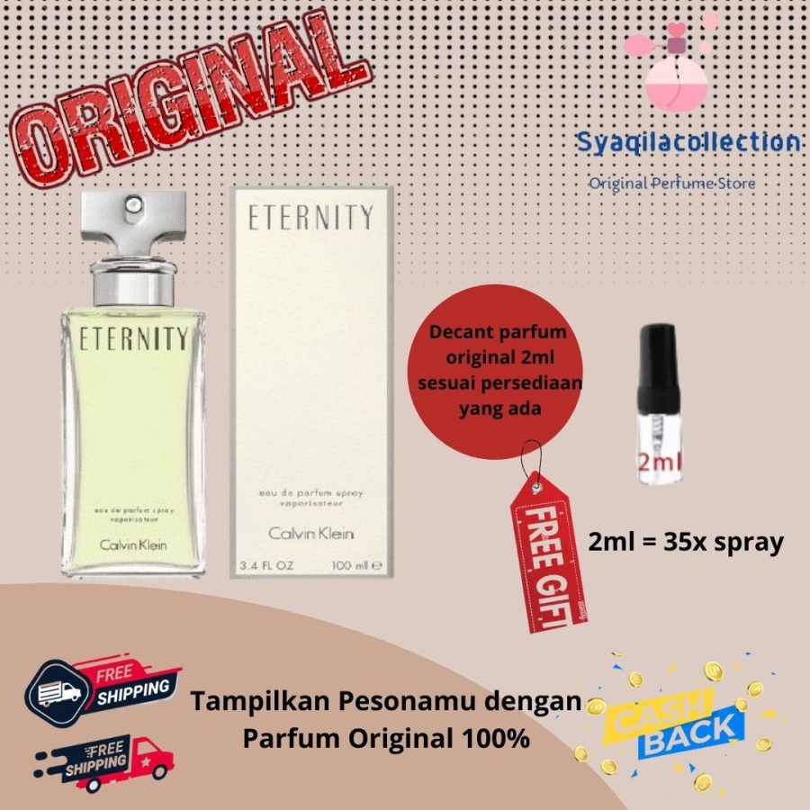 Parfum Parfume Asli Perawatan Kecantikan Original Import Branded Wanita Perempuan Cewek CK Calvin K*