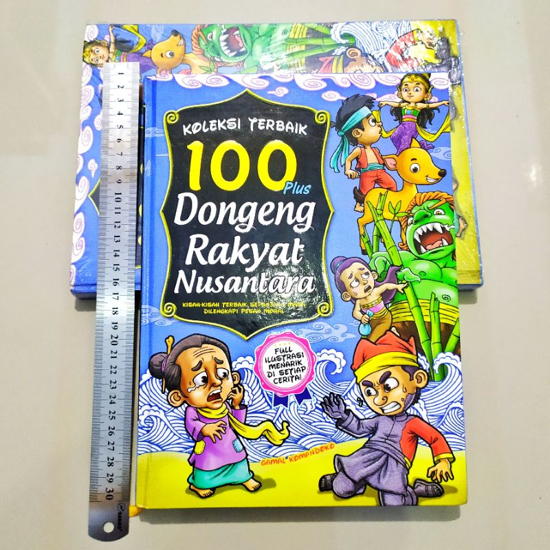 BUKU 100 PLUS DONGENG CERITA RAKYAT NUSANTARA BESAR HARD COVER