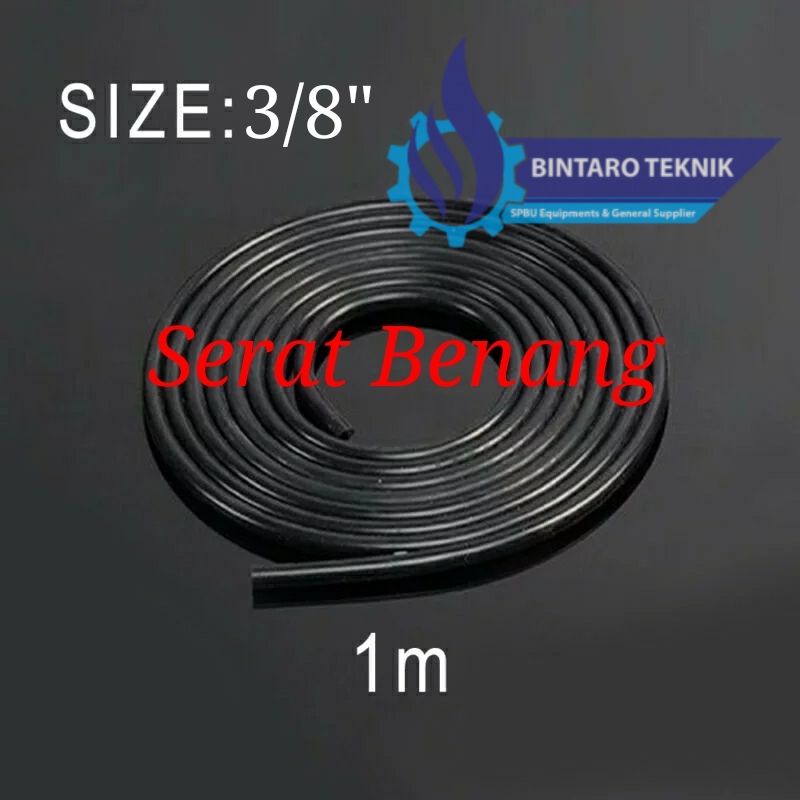 HARGA PER METER Selang Bensin Serat Benang Multi Oil Hose Size 06 3/8&quot; 3 per 8 Inch Selang Bensin Multi Instalasi Rotak Oil Solar Oli BBM Selang Rotak Rotax Otomotif/Bensin/Industri