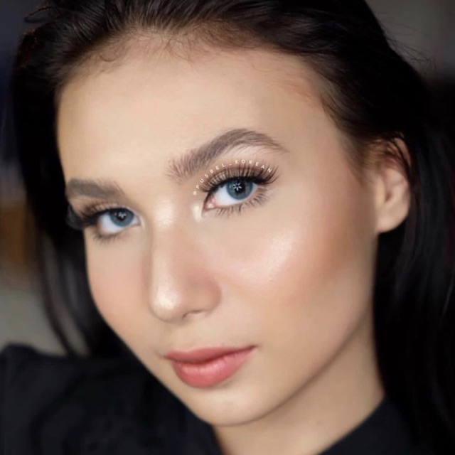 Kawaii elza gray brown blue softlens korea