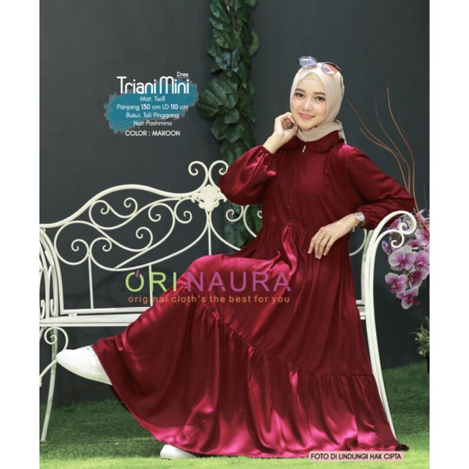 TRIANI Mini Dress Muslim Wanita by Orinaura