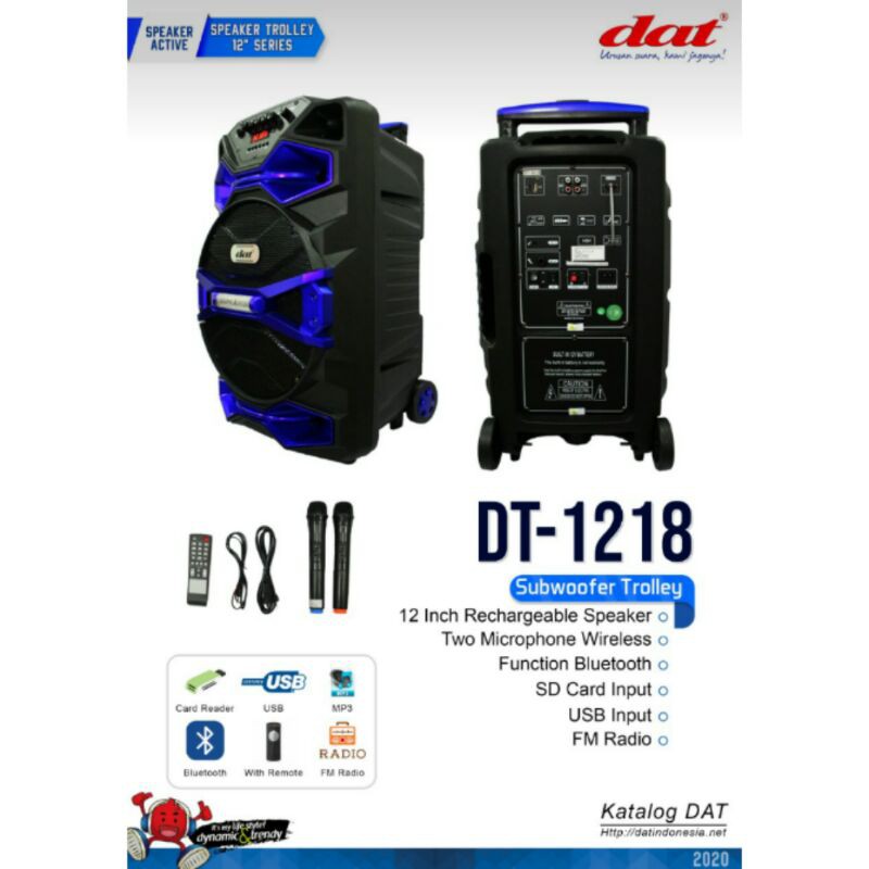 Speaker Portable DAT DT1218 DT 1218 Original
