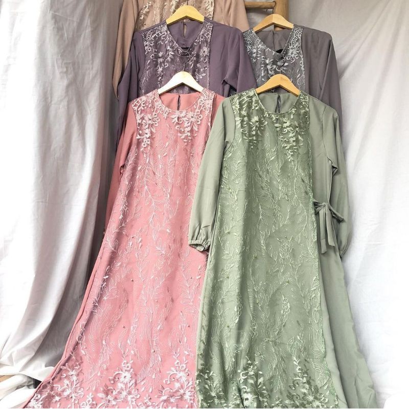 SAHARA DRESS LEBARAN / BUSUI FRIENDLY / DRESS KONDANGAN / DRESS PESTA