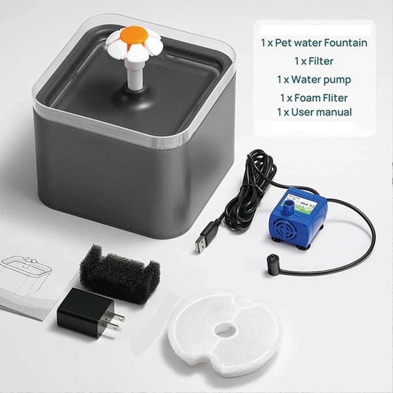 [USB Automatic Cat Drinking Fountain with LED Lighting] [Pet Dog Cat Water Dispenser Mute Automatic Drinking Fountain]