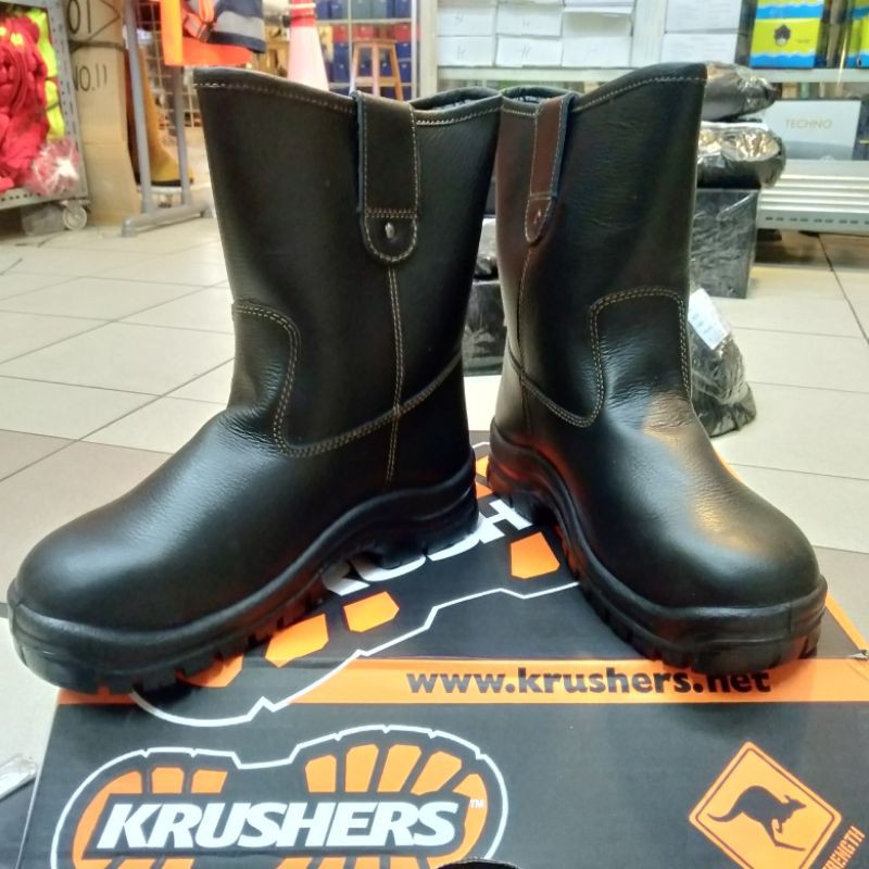 SEPATU SAFETY KRUSHERS TEXAS BROWN BLACK BOOTS ORIGINAL