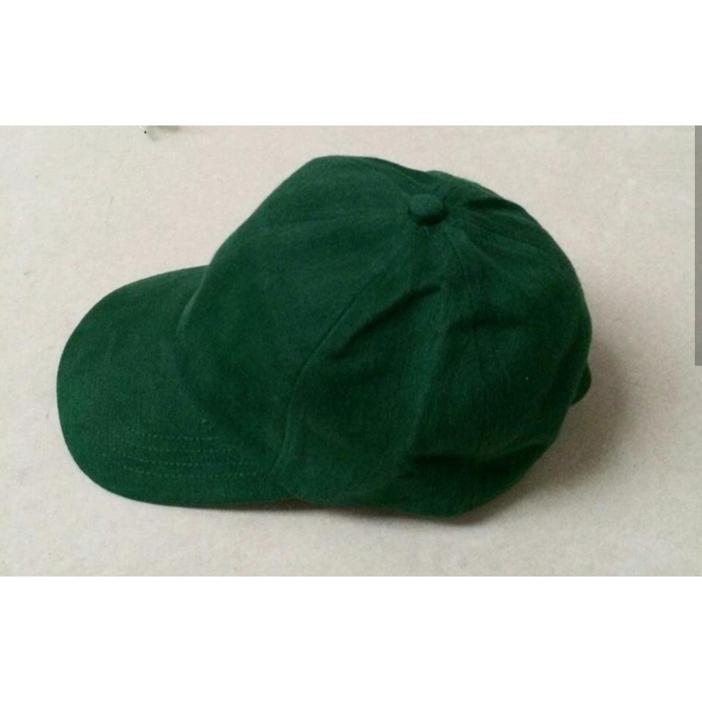 Topi Baseball Polos / Topi Distro Murah / Topi Pria Wanita - Hijau Botol