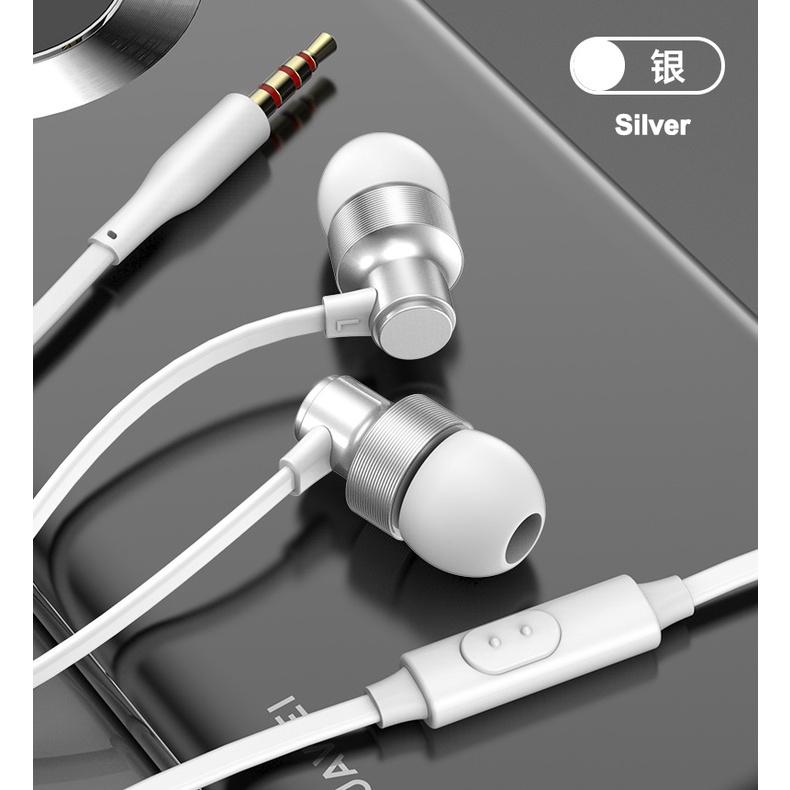 Earphone In Ear Stereo Super Bass Dengan Kabel Jack 3.5mm