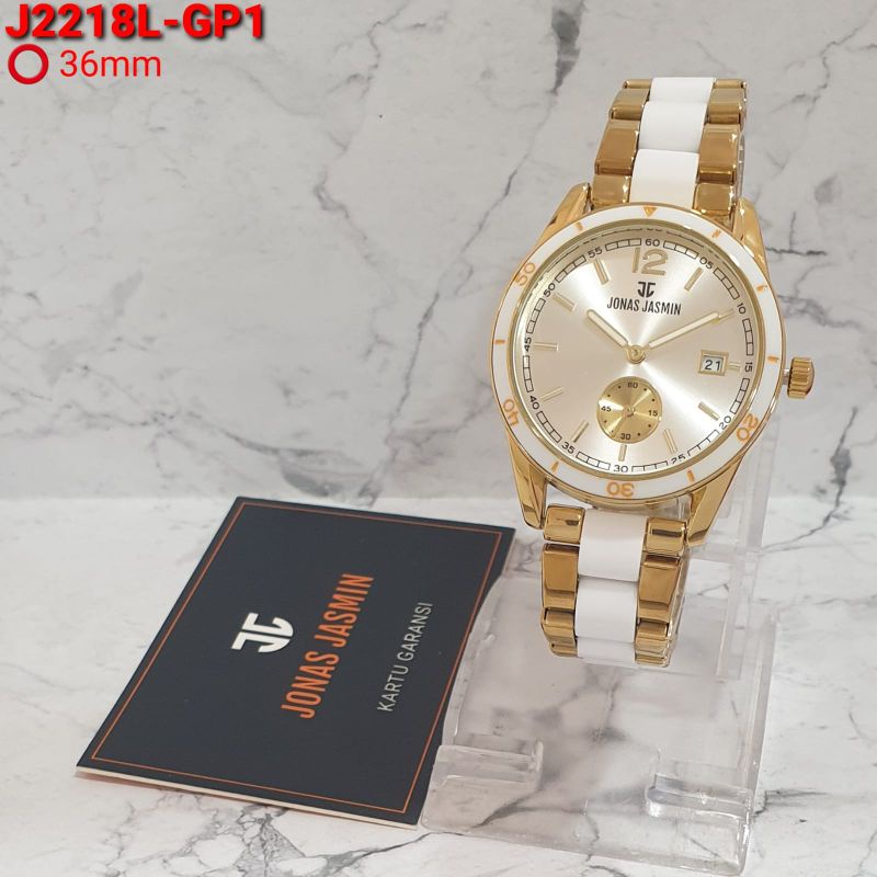 Jam Tangan Wanita Jonas Jasmin JJ 2218 L Original  Analog Crono Aktif Jam Tangan Original