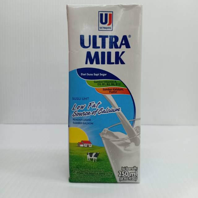 

ULTRA MILK LOW FAT PUTIH 250ml