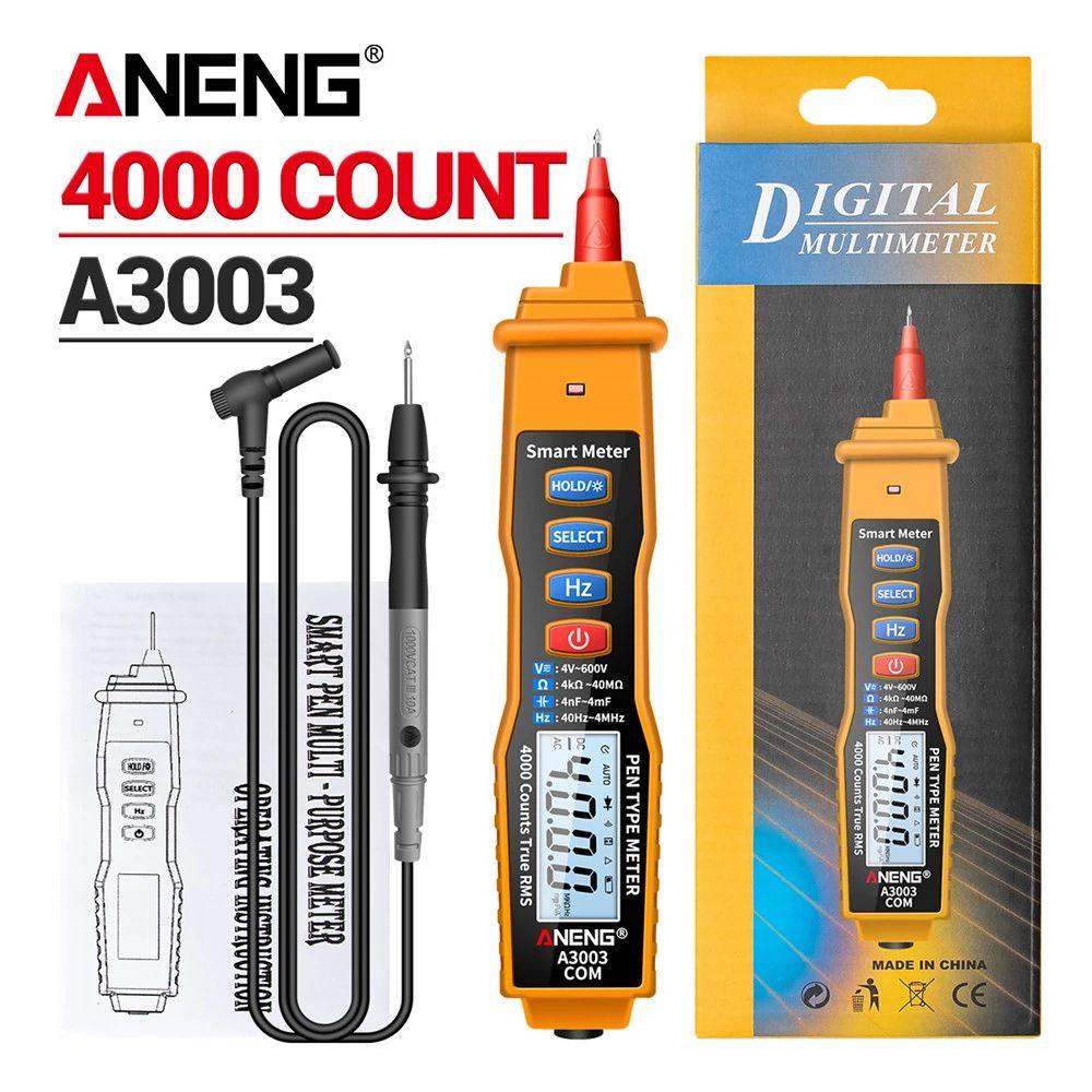 Solighter Digital Multimeter ANENG A3003 4000menghitung AC/DC Profesional Smart Meter