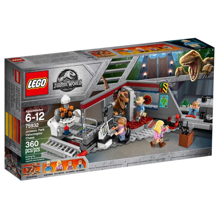 Lego 75932 Jurassic World Velociraptor Chase