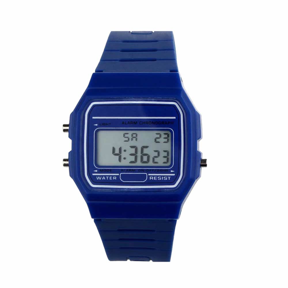 Honax F91W - Biru - Jam Tangan Digital Wanita - Strap Rubber