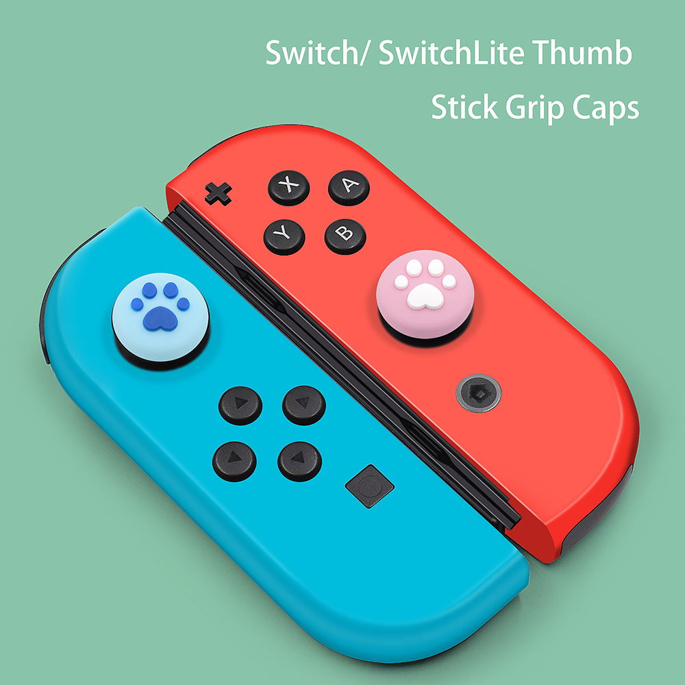 2pcs Thumb Grip Analog Controller Bentuk Cakar Kucing Untuk Nintendo Switch Lite