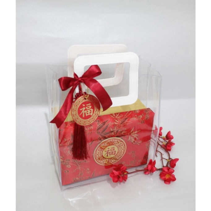 

Goodie Bag Pvc Handle / Tas Plastik Imlek / Packaging Hampers CNY