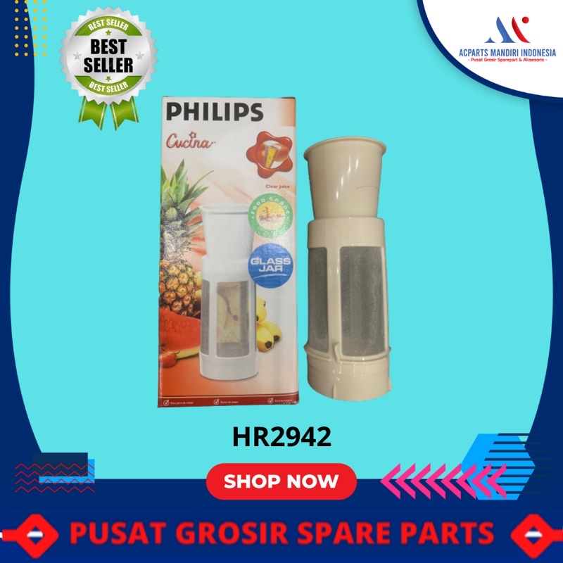 saringan jus blender philips cucina HR 2942 HR 2938 original