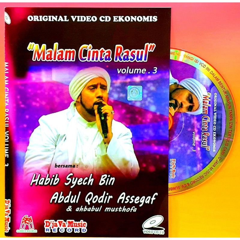 KASET ORIGINAL VIDEO CD LAGU HABIB SYECH TERBARU - KASET CD LAGU SALAWAT HABIB SYECH MALAM CINTA RAS