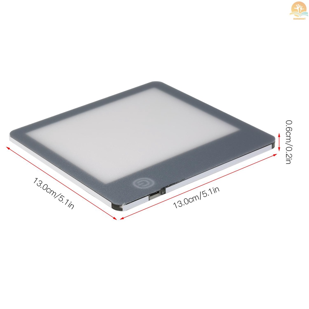 Portable Energy Light  UV-Free 10000 Lux LED Bright Lamp Light Pad Tracing Board 3-Level Adjustable Brightness with Stand Natural Sunlight Table Lamp for Home Office Use