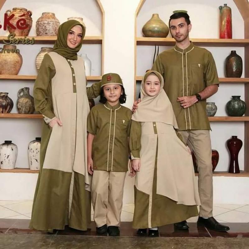 koko dan gamis anak sarimbit keke 2022