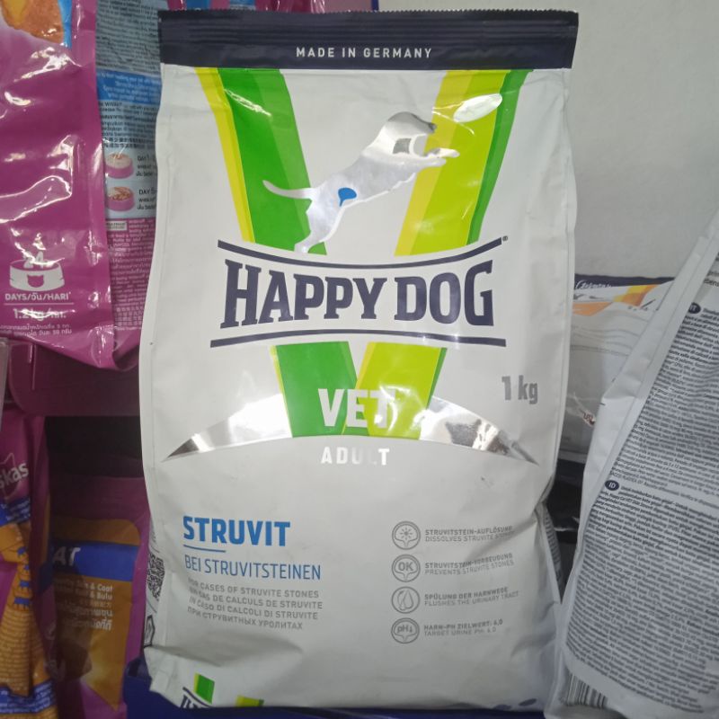 Happy Dog Vet Diet Struvit 1 kg Makanan Anjing Sakit Ginjal Urinary