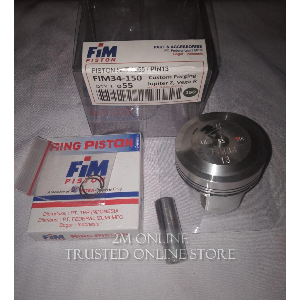 2m PISTON KIT SEHER JUPITER Z DIAMETER 55 FORGING FIM IZUMI FIM34
