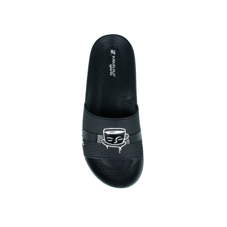 SANDAL SLIDE PAKALOLO PRIA ORIGINAL CASUAL BRANDED ASLI HITAM PB08