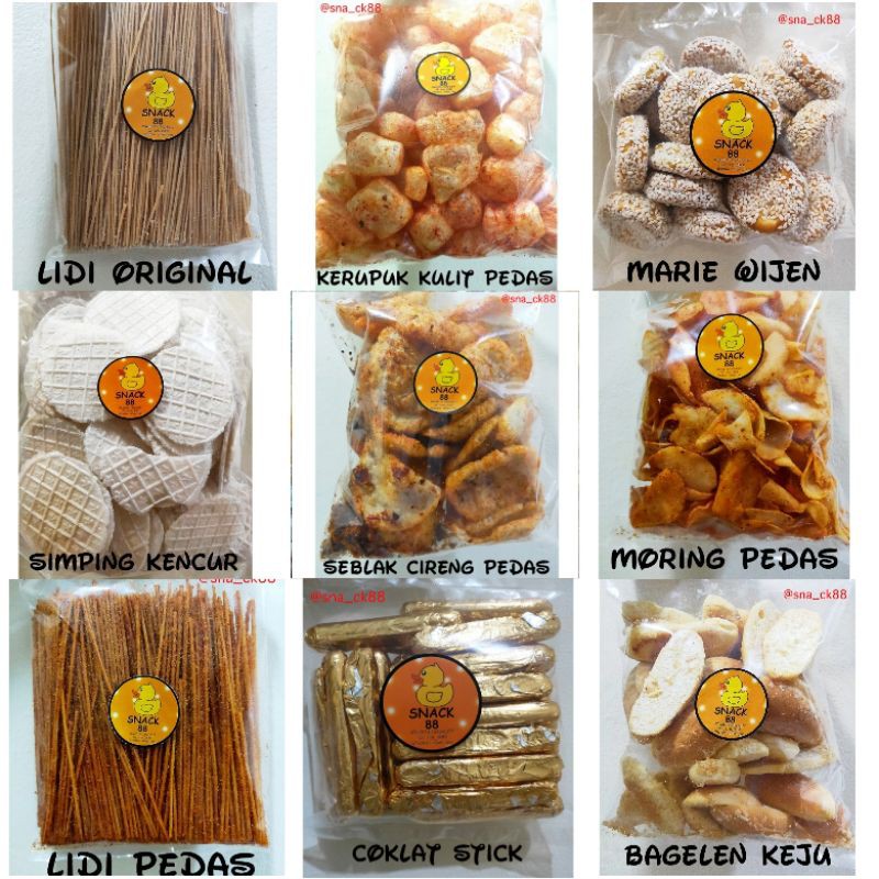 

Makanan ringan cemilan keripik kerupuk snack