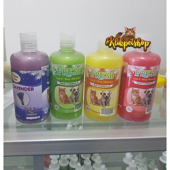 Shampoo Fresh 500 ml kutu dan Jamur anjing Kucing ada Conditionernya