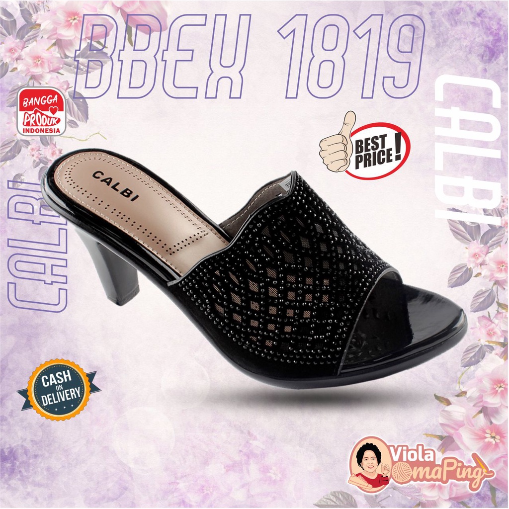 Calbi BBEX 1819 - Sandal Fashion Heel Trendy Wanita Dewasa Calbi Original