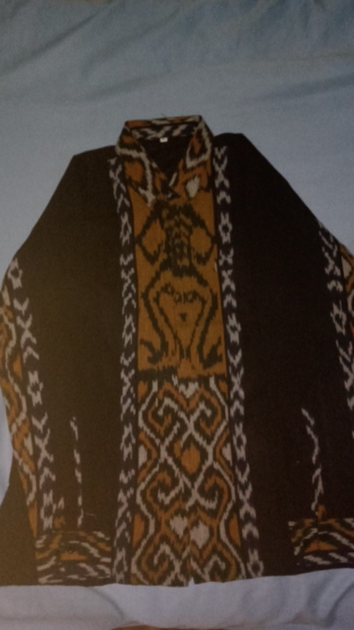 Kertonyono Kemeja Batik Pria Full Furing Bahan Tenun Troso Jepara