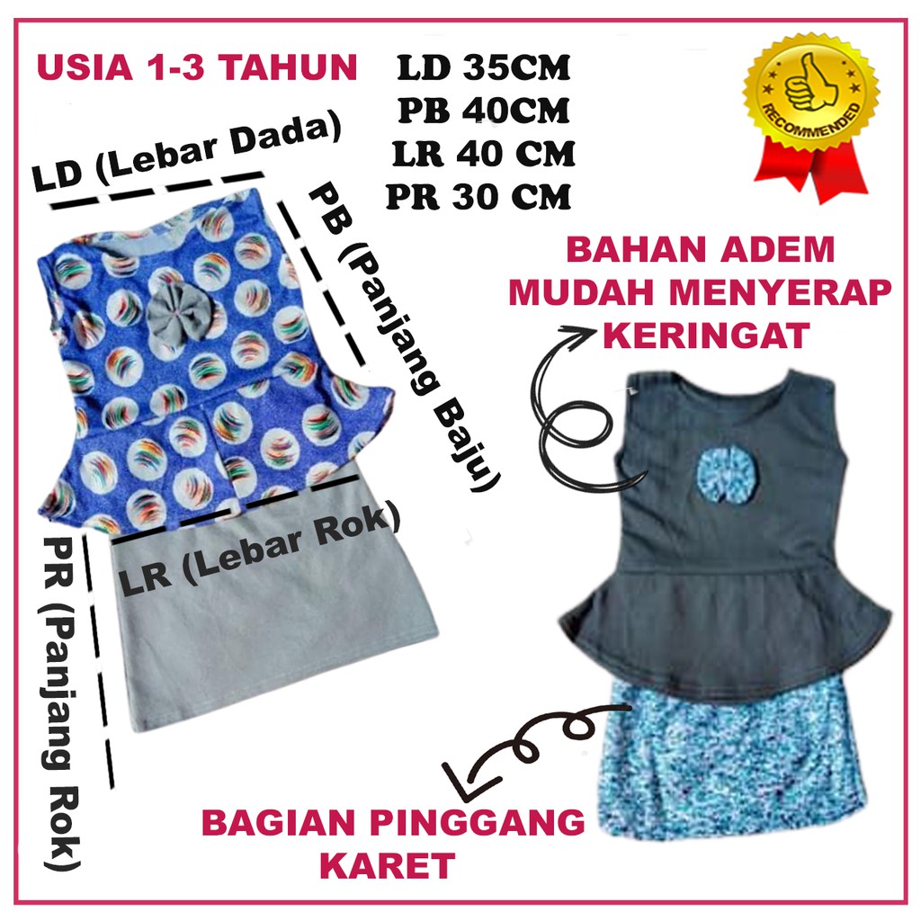 SET PEPLUM ANAK / SETELAN PELPUM ANAK/SET PEPLUM CEWE/SETELAN CEWE/SETELAN ANAK PEREMPUAN/SETPEPUM