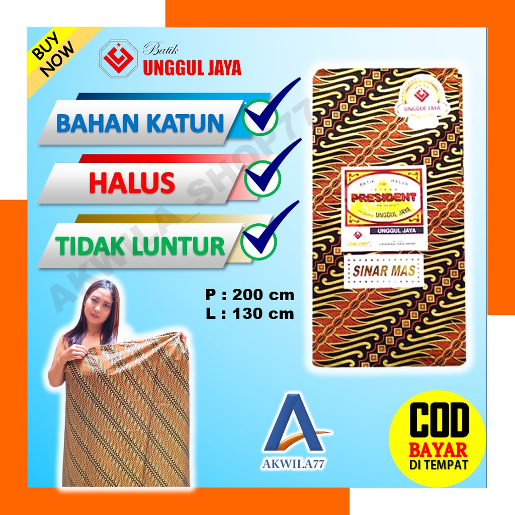 Kain Batik Solo Jarik Jarit Batik Katun Premium Sarimbit Keluarga Meteran Motif Parang