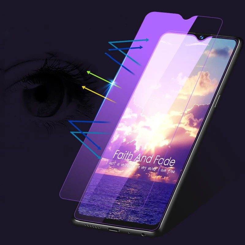 2in1- Tempered Glass TG Anti Gores Blue Light Radiasi Oppo A5 A9 2020 TG Layar Kamera Belakang