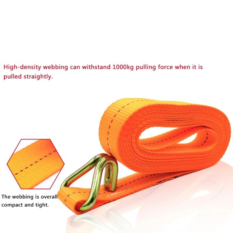 Tali Pengikat Barang 1 4M Cargo Lashing Belt Racthet Tie Down Set