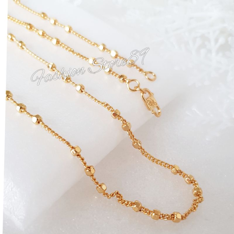 Kalung impor Xuping Yaxiya Nuri Merica Perhiasan lapis emas 18k Kalung Nori Fashion