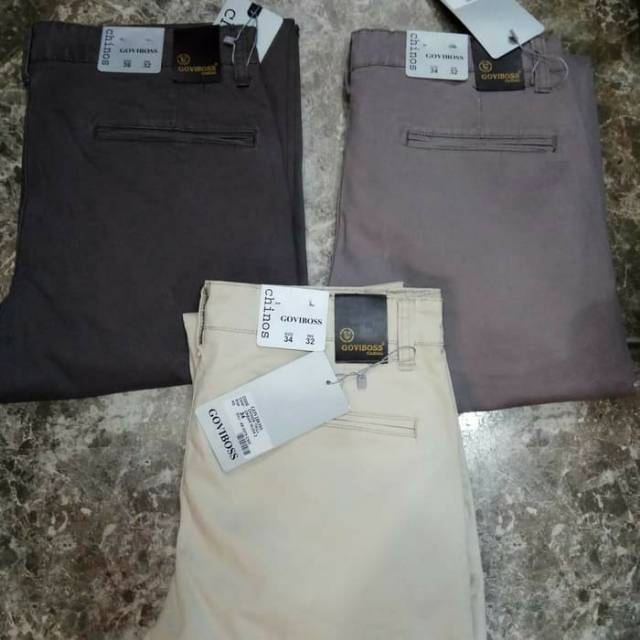 Celana Chino goviboss slimfit stretch original