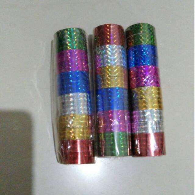 Selotip diy Solatip hologram selotip toples kue kering 12roll selotip murah