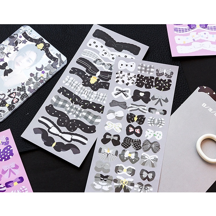 2pcs / set Stiker Pita Warna-Warni Untuk Dekorasi Diary / Scrapbook DIY