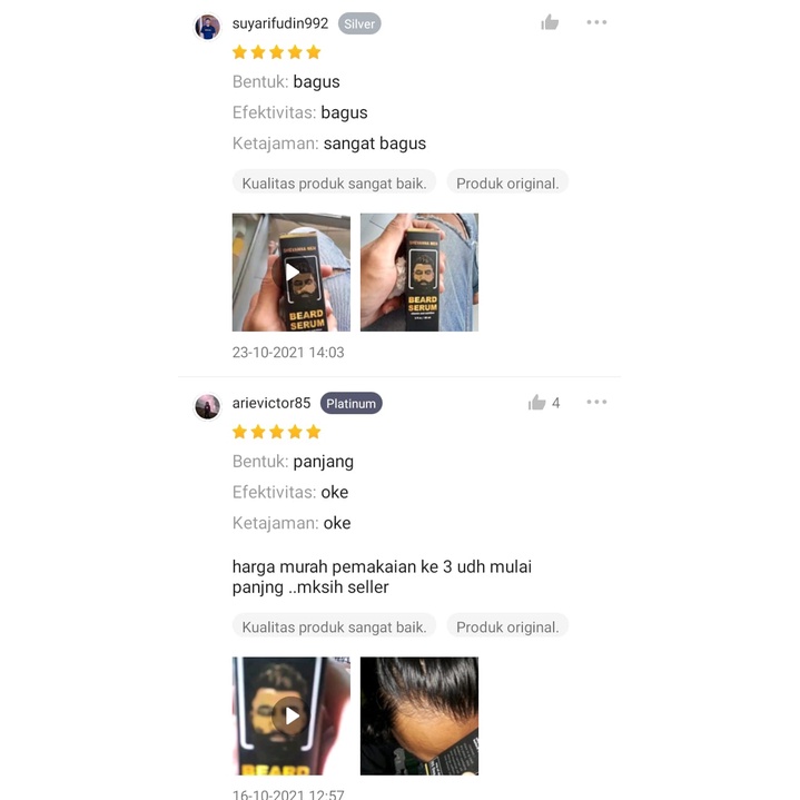 Beard serum obat penumbuh jenggot brewok jambang alis dan rambut