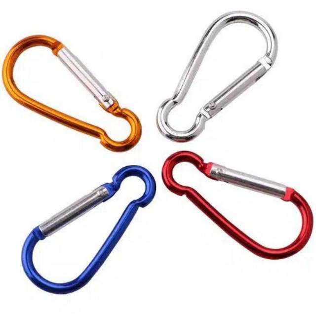 Carabiner Gantungan Kunci POLOS Aluminium – Alloy