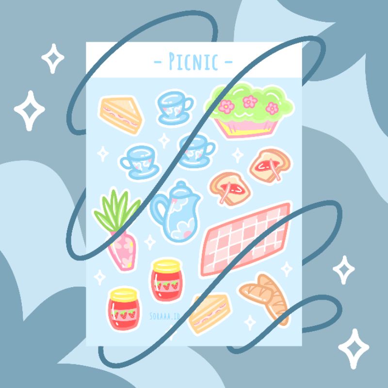 

sticker sheet || picnic by soraaa.id