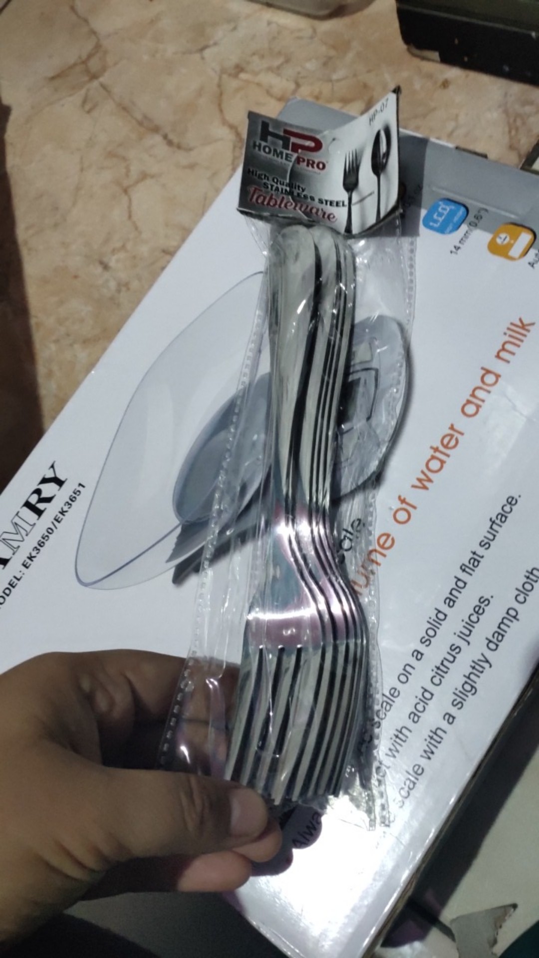 Garpu Makan Stainless / Garpu Polos Home Pro Premium Super Tebal 6 Pcs