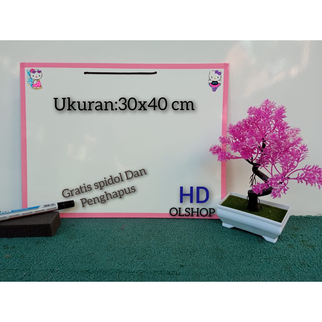 

Papan tulis anak/white board murah gratis spidol dan penghapus