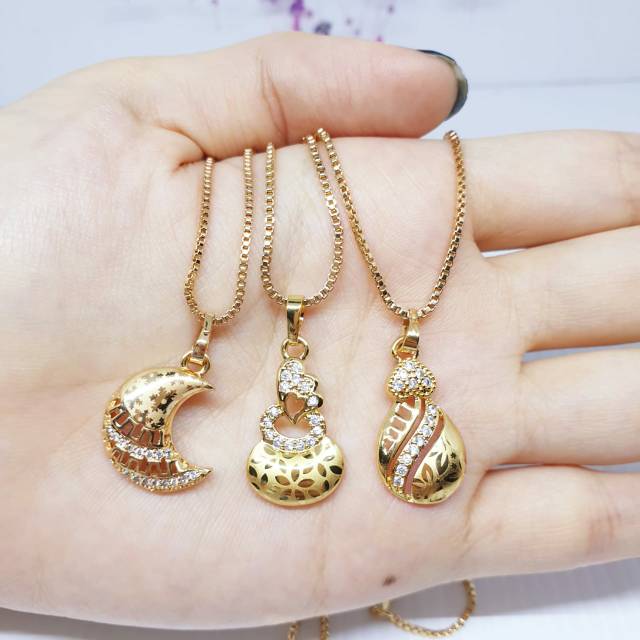 [1lusin Random]12pcs kalung dewasa +liontin