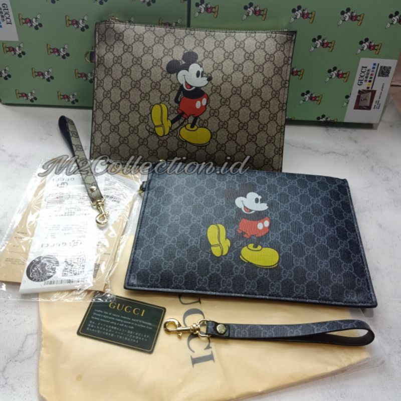 Clutch Gucci x Mickey Disney Edition Tas Tangan Premium Import